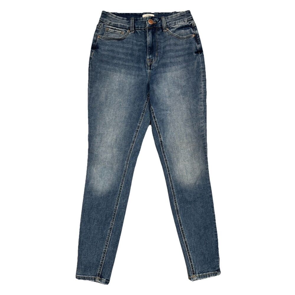 Maurices M High Rise Jeans Womens M Skinny Blue Denim Stretch Measures 27 x 27